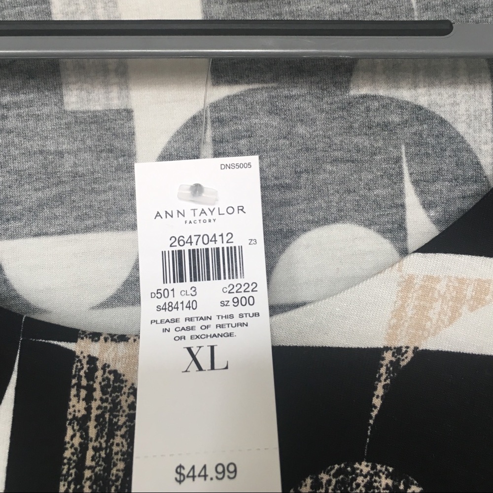NWT ANN TAYLOR Factory Scoop Neck Top -XL - Picture 4 of 5